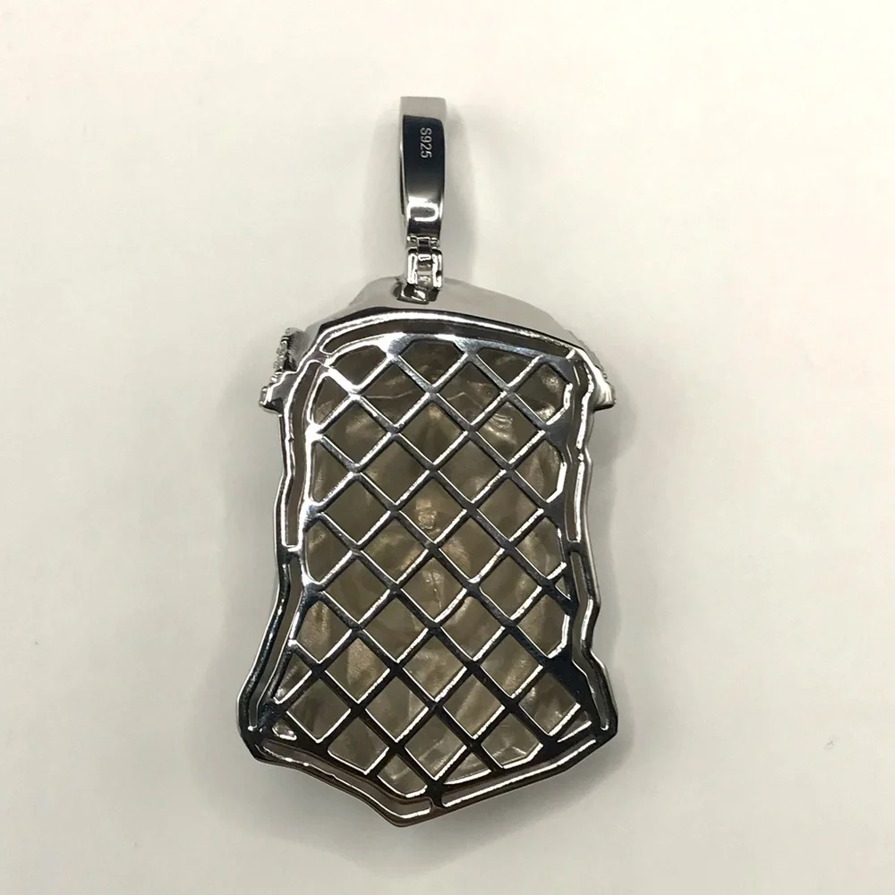 925 Sterling Silver Jesus Head Pendant 2.00CT MOISSANITE Men’s Jewelry